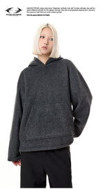 MADEEXTREME Double-sided woolen silhouette Hooded Jacket