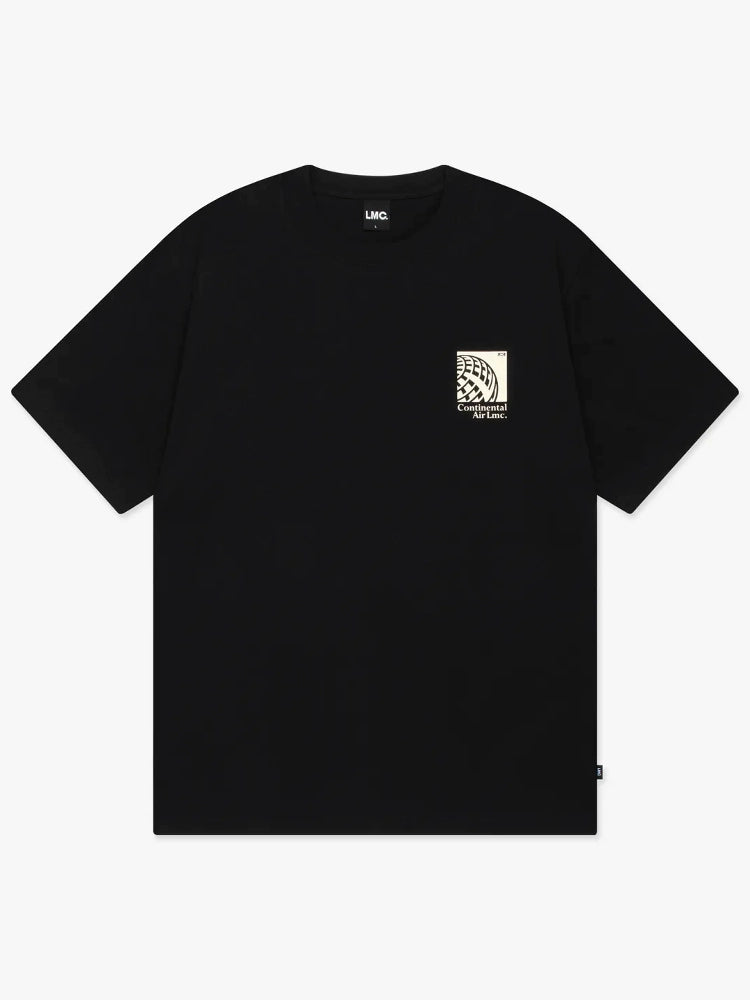 I4P STUDIO  LMC Korean Designer AIR GLOBE Aviation Globe Loose T-shirt