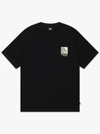 I4P STUDIO  LMC Korean Designer AIR GLOBE Aviation Globe Loose T-shirt