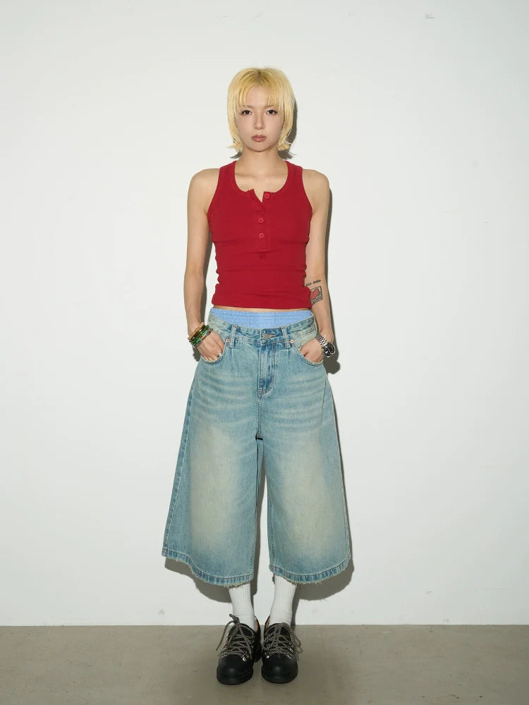 MICHINNYON Casual Sleeveless Slim-fit I-shaped Vest