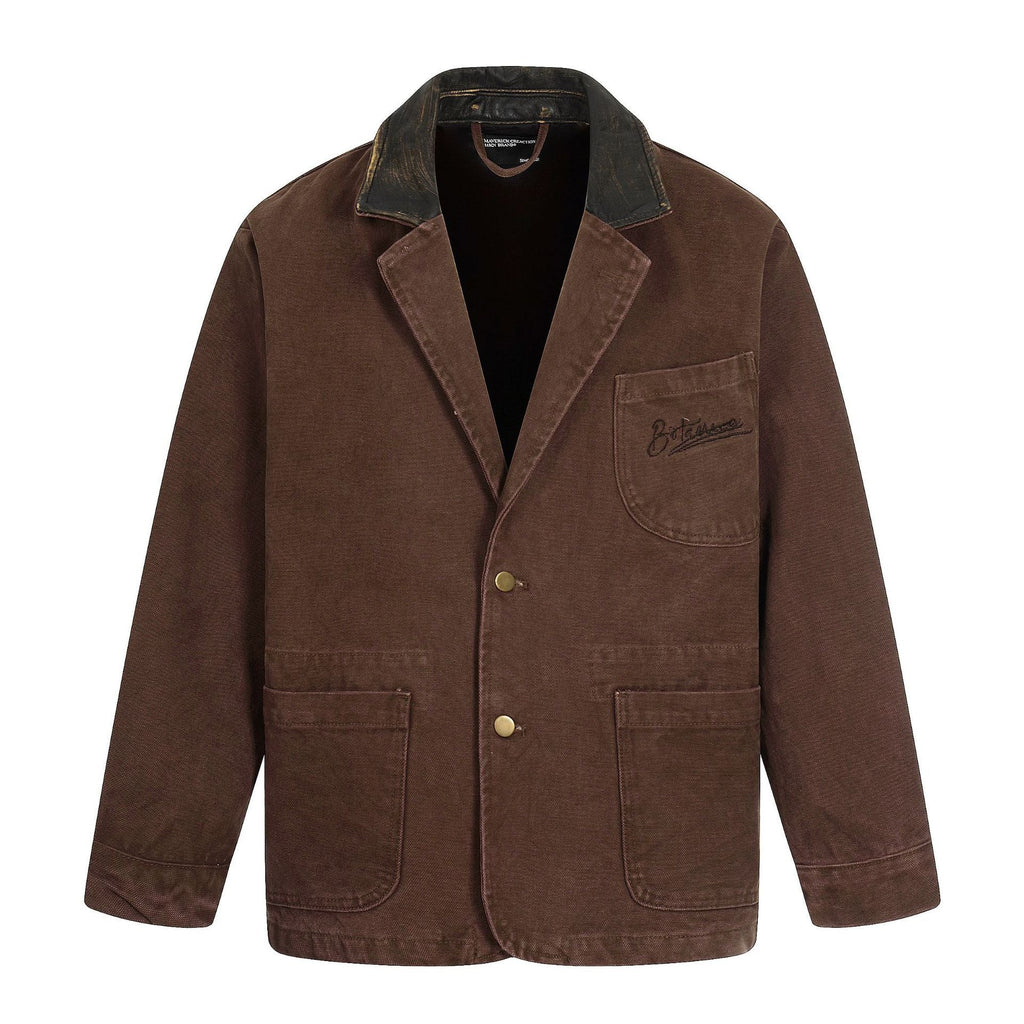 11KN Real Cowhide Lapel Jacket