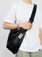 ChillHigh Leather Minimalist Large Capacity Messenger Bag