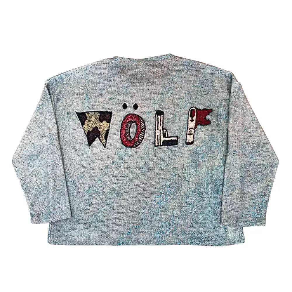 Rulee Black Fear Tyler Creator Illustration Crewneck Long Sleeve