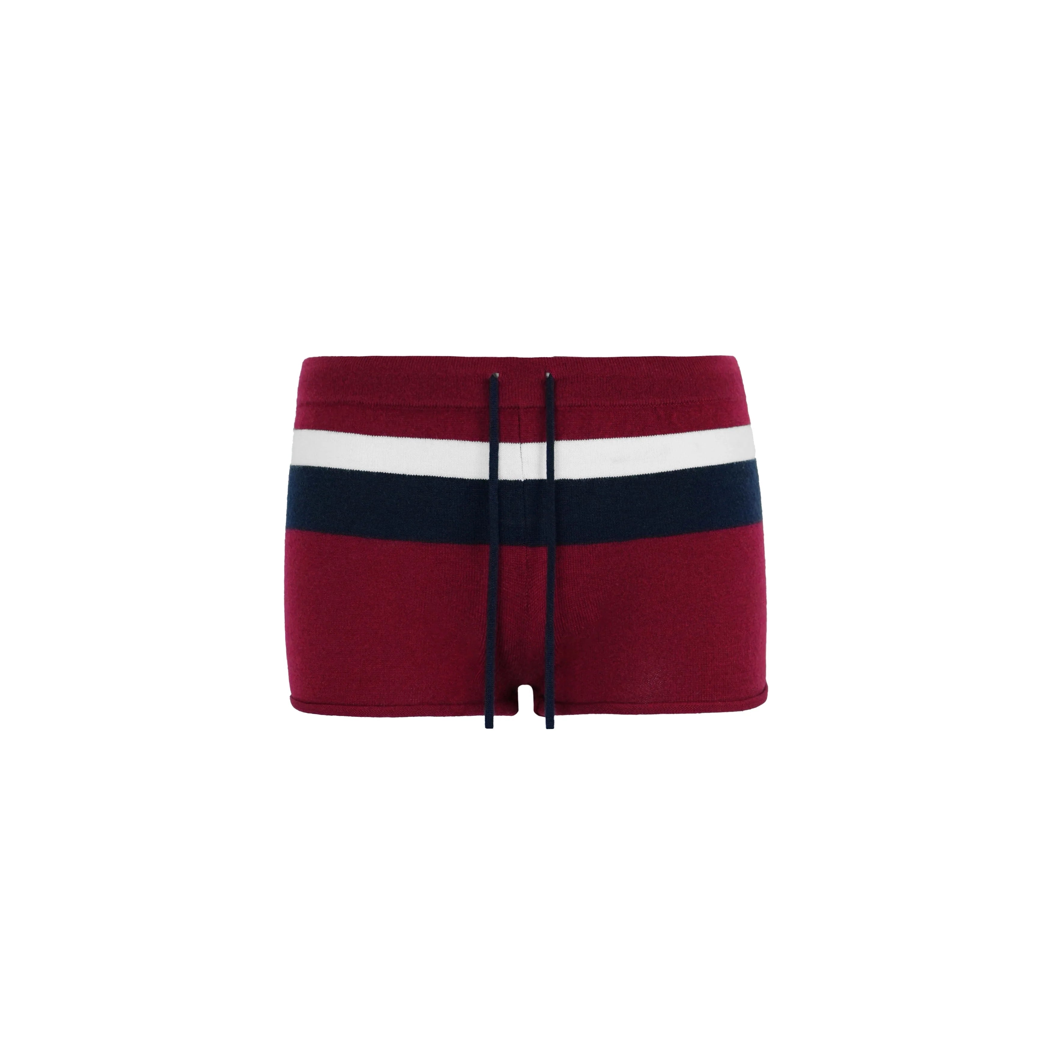 Jim Kennet Vintage Contrast Wide Stripe Knitted Shorts
