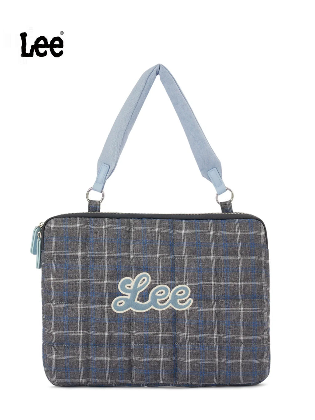 Lee Contrast Checked Tote Bag