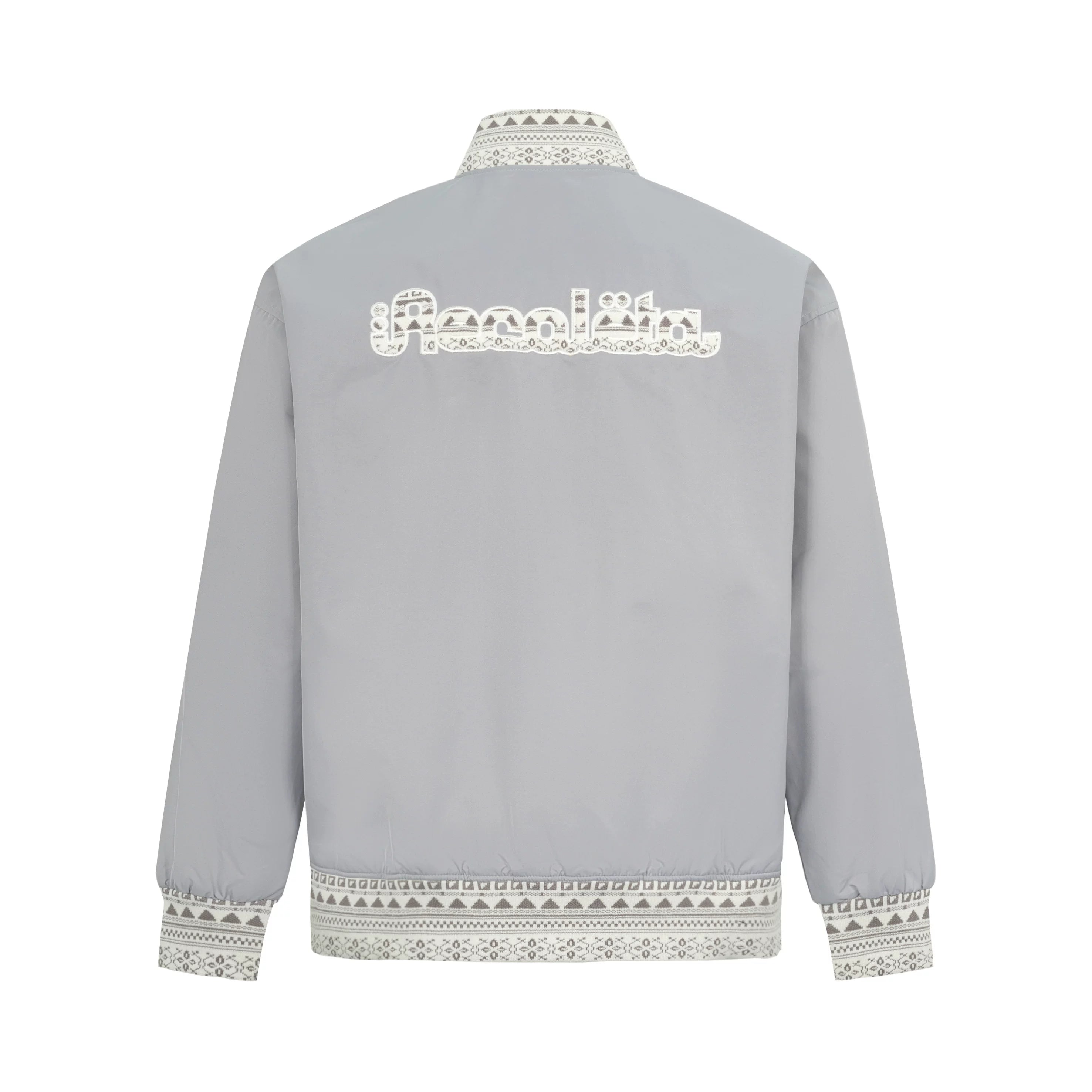 RECOLETA New Chinese Patchwork Baseball Collar Jacket