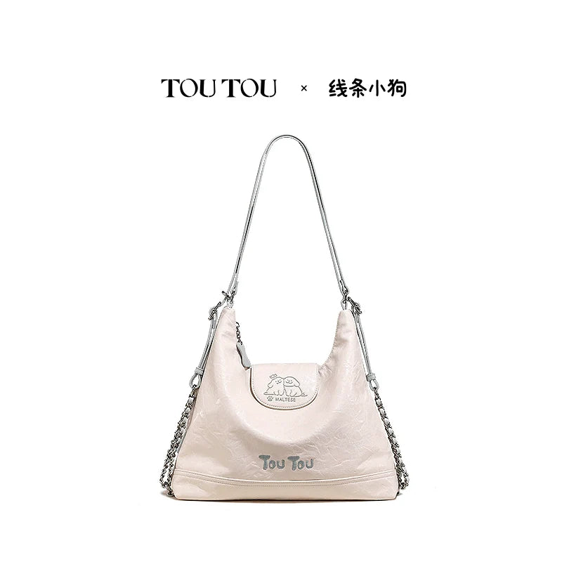 TOUTOU Line Puppy Tote Bag