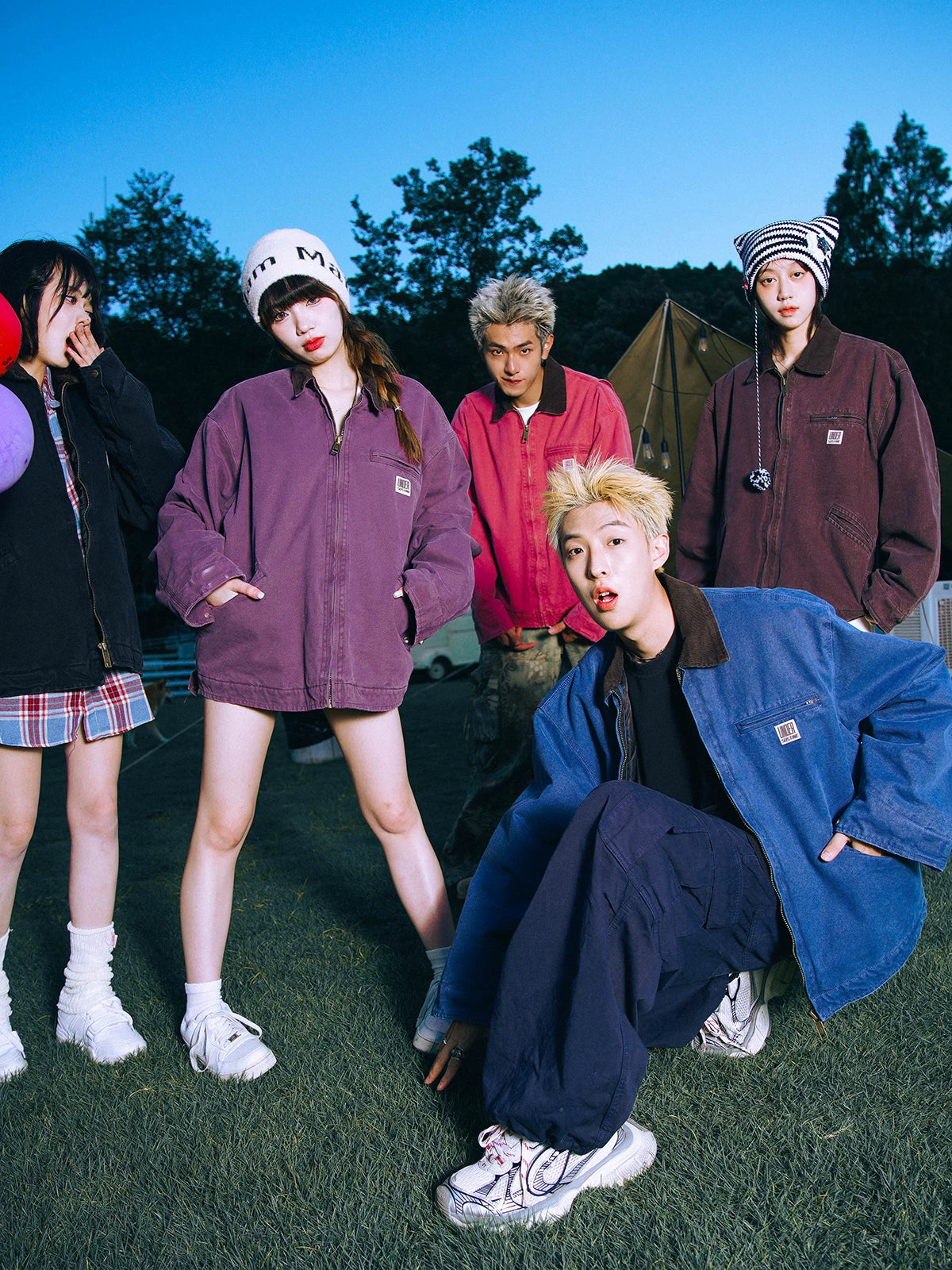 SOSTINE Washed Old Zipper Thinsulate Work Jacket