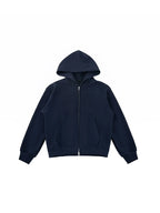 PLUS NO LOGO Casual Simple Zipper Hoodie Sweater