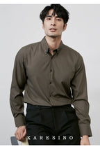 KARESINO Anti-wrinkle Casual Light Luxury Shirt Long Sleeve