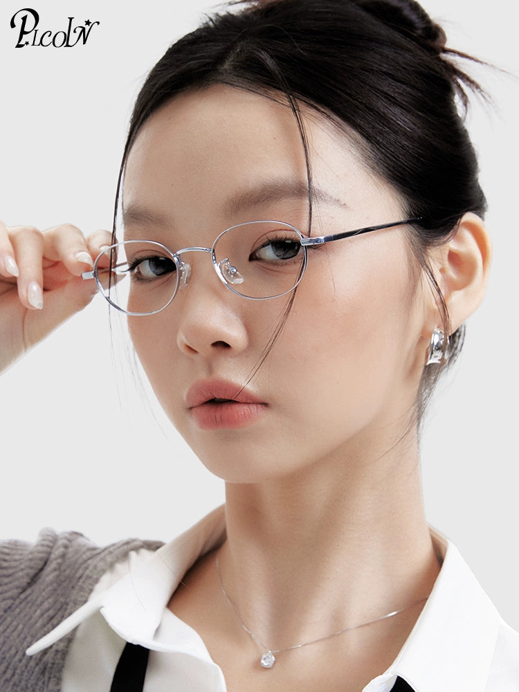 PLCOIN Small Frame Glasses Liu Yifei Style Anti-Blue Light Myopia