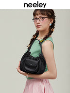 Neeley Soft Leather Wonton Cloud Bag
