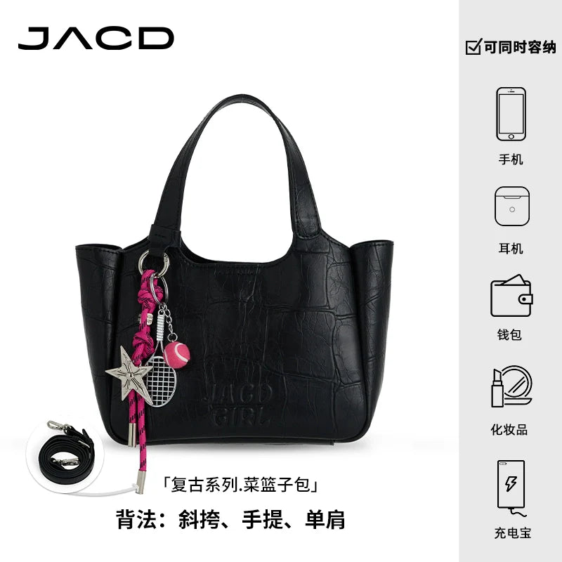 JACD Crossbody Commuter Large Capacity Bucket Bag