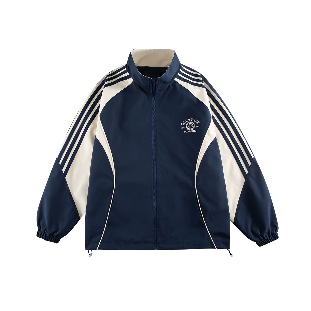 TIRED Contrast Stand-Collar Sports Jacket