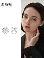 Four-leaf Clover 999 Silver Earrings