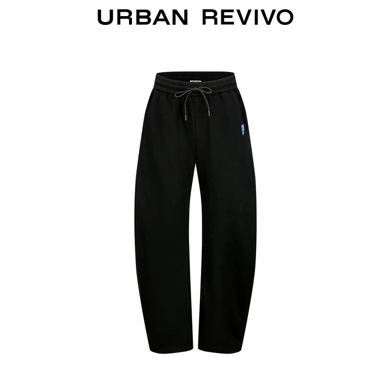 Urban Revivo Contrast Label Elastic Scimitar Pants