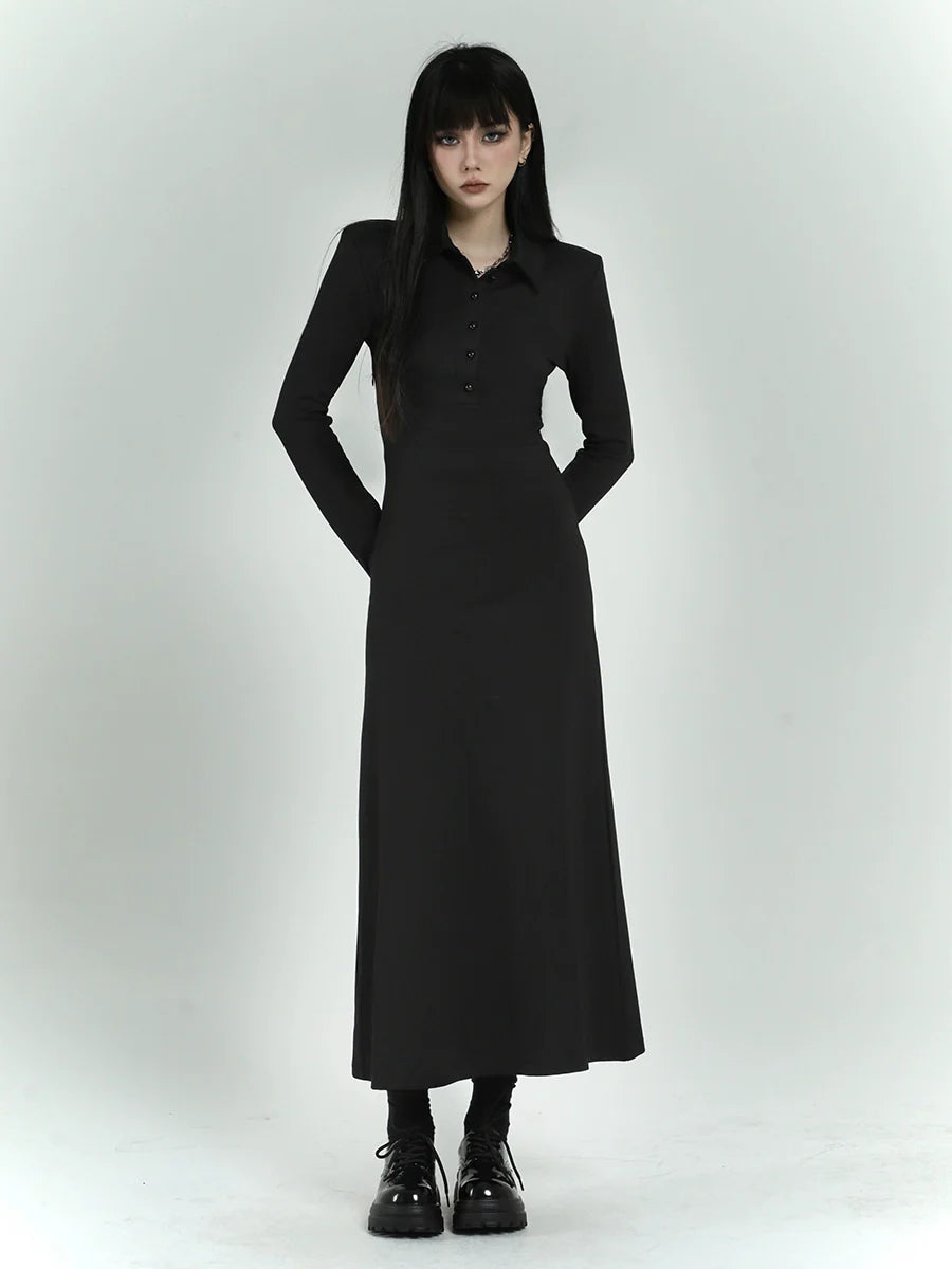 LADYGHOST Slim Fit Shirt Dress