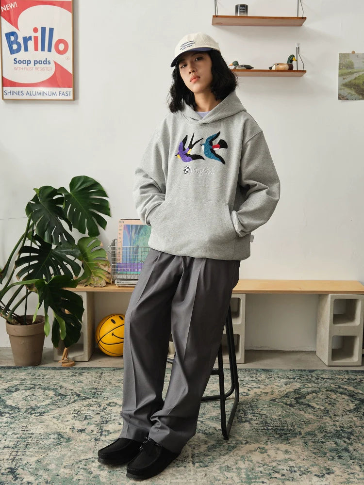 Battles Oolong Ball Double Bird Towel Embroidered Hoodie