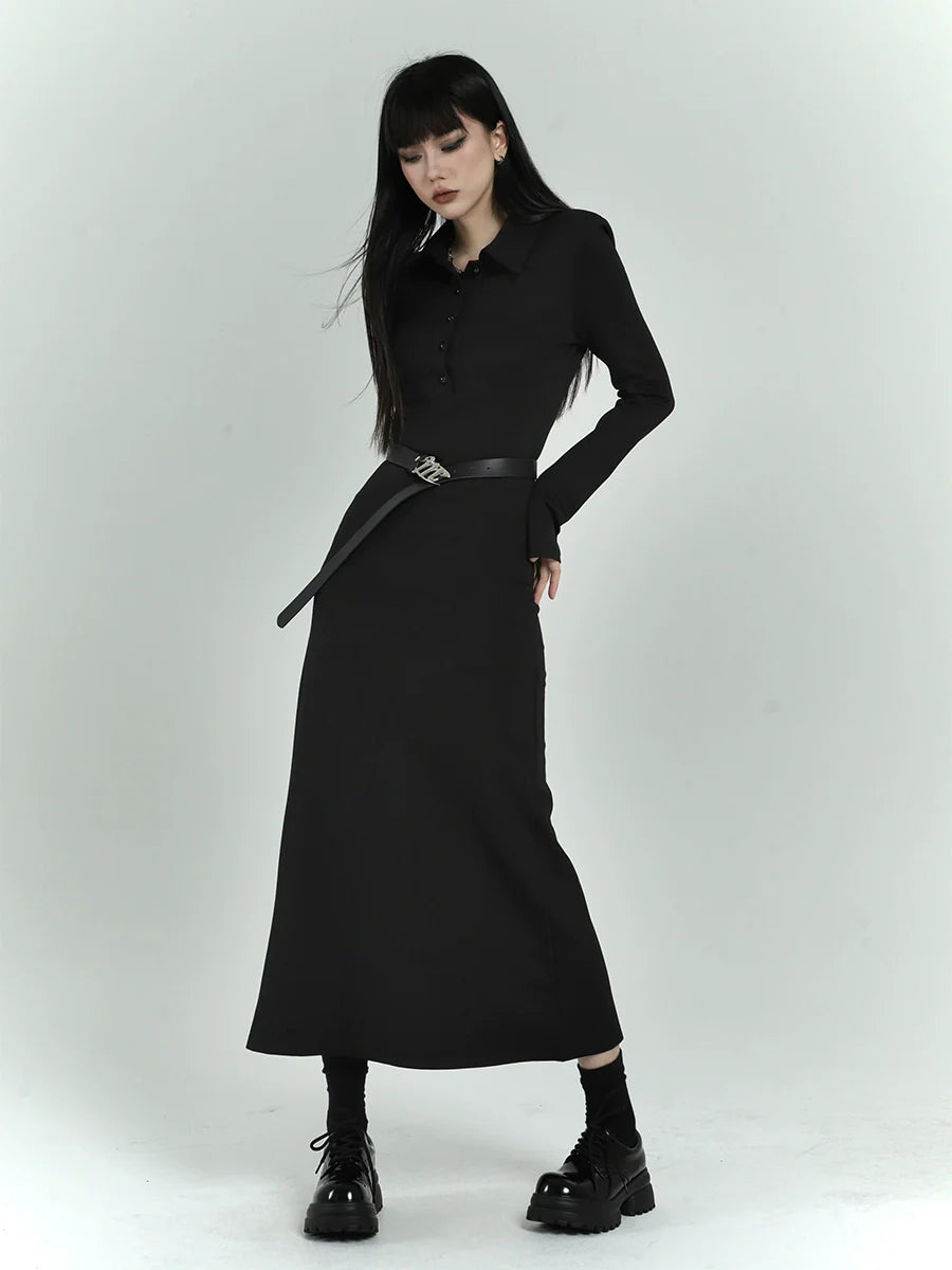 LADYGHOST Slim Fit Shirt Dress