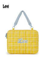 Lee Contrast Checked Tote Bag