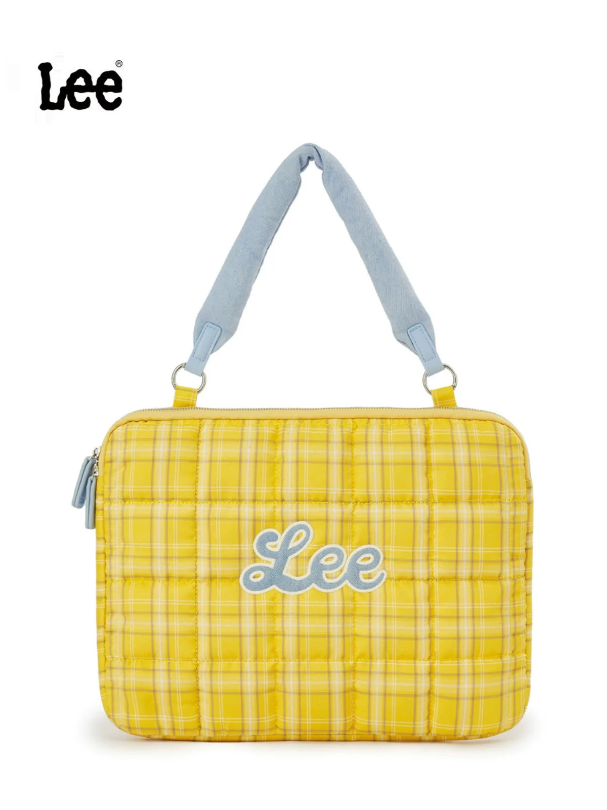 Lee Contrast Checked Tote Bag