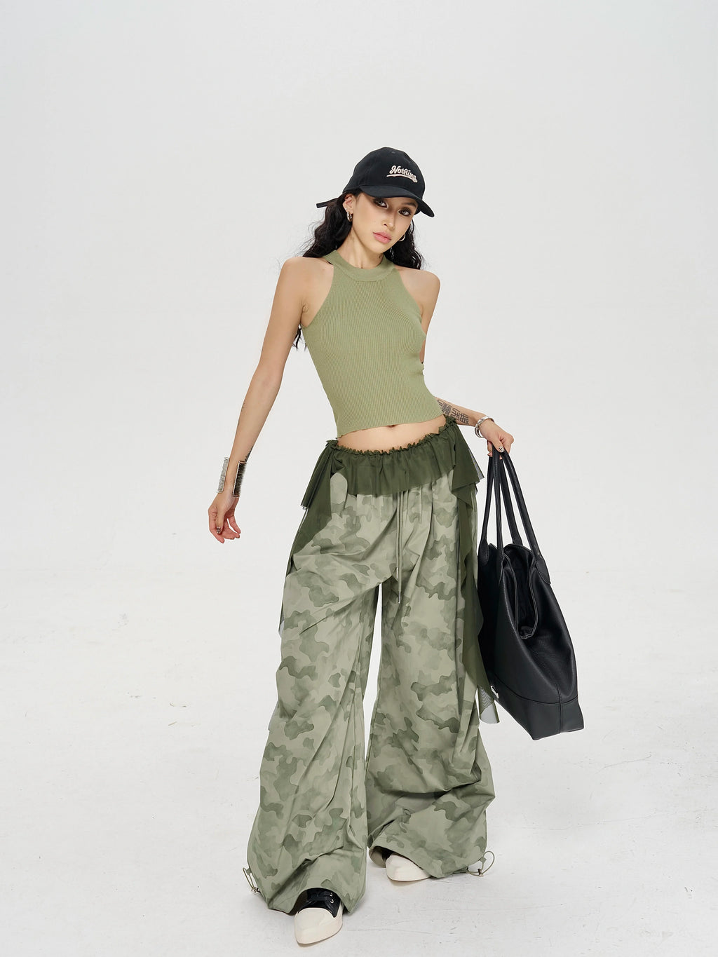 Zero Camouflage Loose and Thin Low-rise Pants