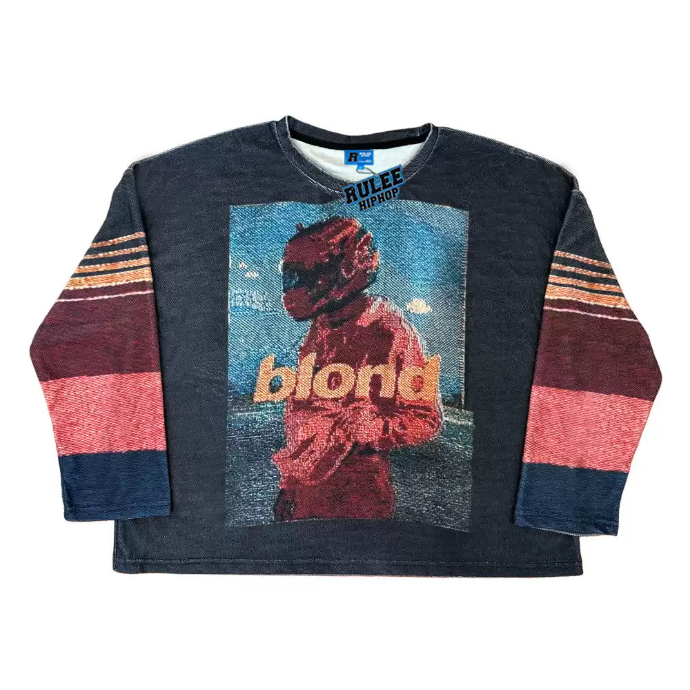 Rulee Black Fear Frank Ocean Pixel Blonde Long Sleeve
