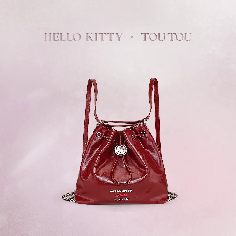 TOUTOU Vintage HelloKitty Large Capacity Backpack