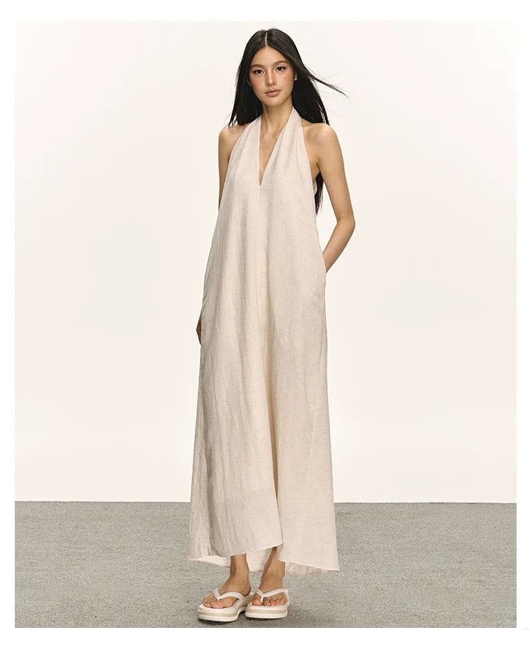 Anna Aneae Premium V-Neck Neck Dress