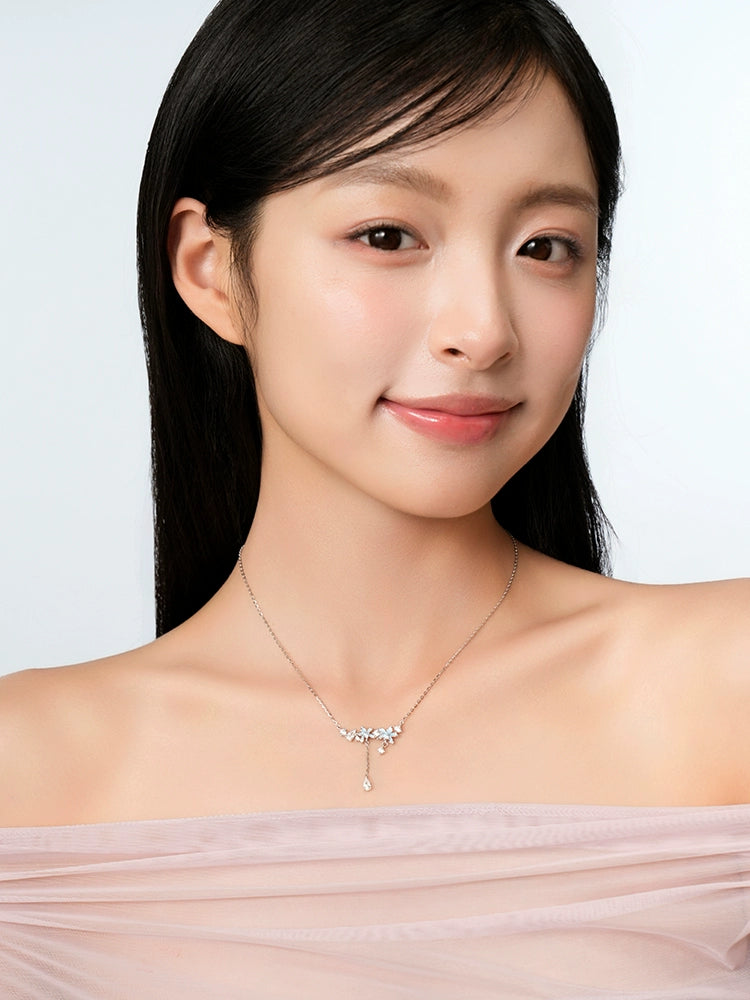 Katy Roland Night Dream 925 Silver Luminous Clavicle Necklace