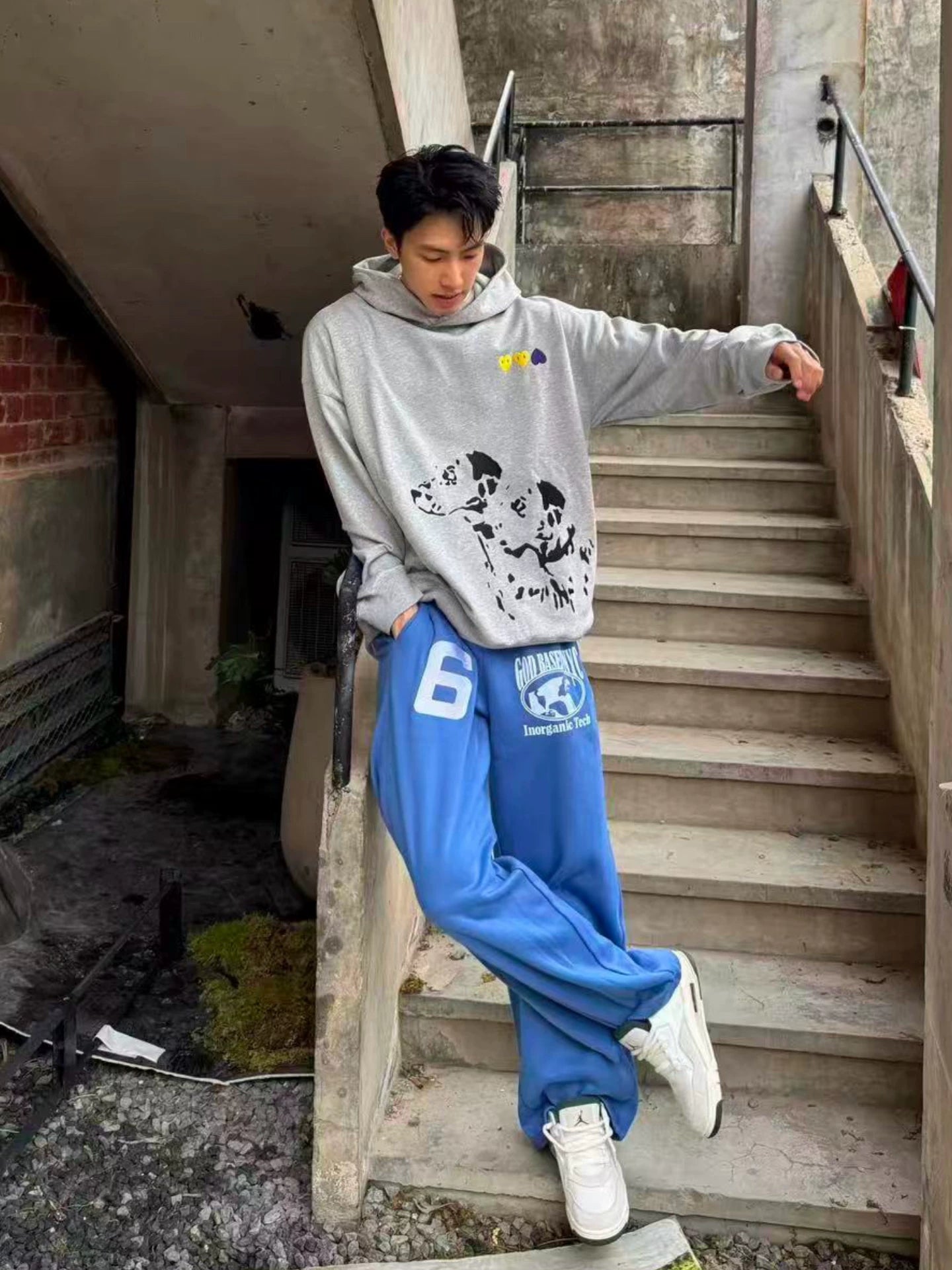 BurningDreamers Dalmatian Embroidered Hoodie