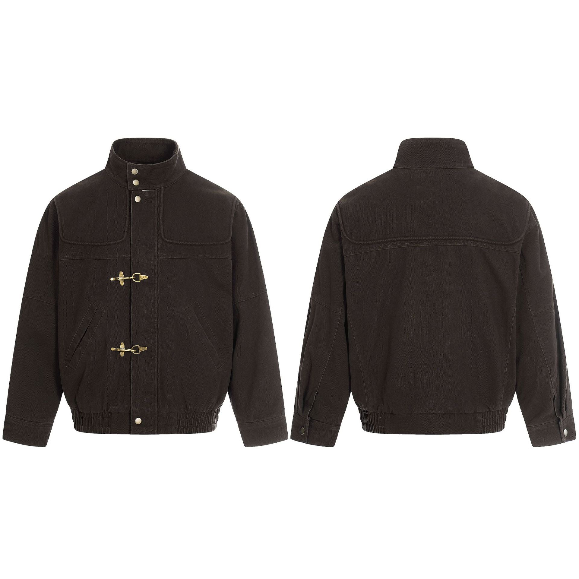 11KN Vintage Front Shoulder Stand-Up Jacket