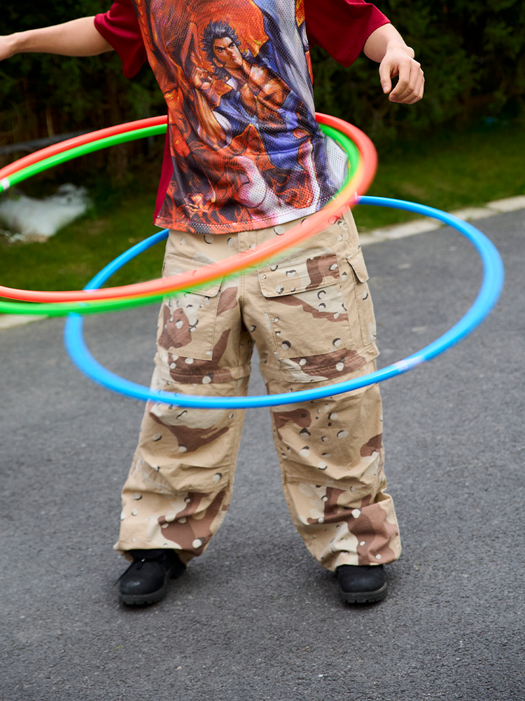 AVENUESON Three Color Detachable Camouflage Casual Pants