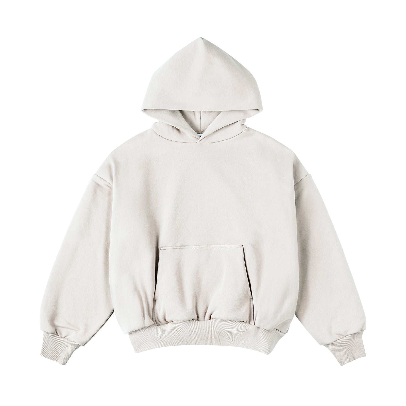 IDLT Double-Layer 400g Short Hoodie – Heavyweight Off-Shoulder Streetwear