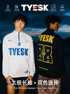 TYESK Blazing Tai Chi Stand Collar Long Sleeve Top