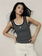 Giordano U Neck Slim Sleeveless Tee