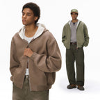 Inflation Contrast Ins Short Hooded Sweater