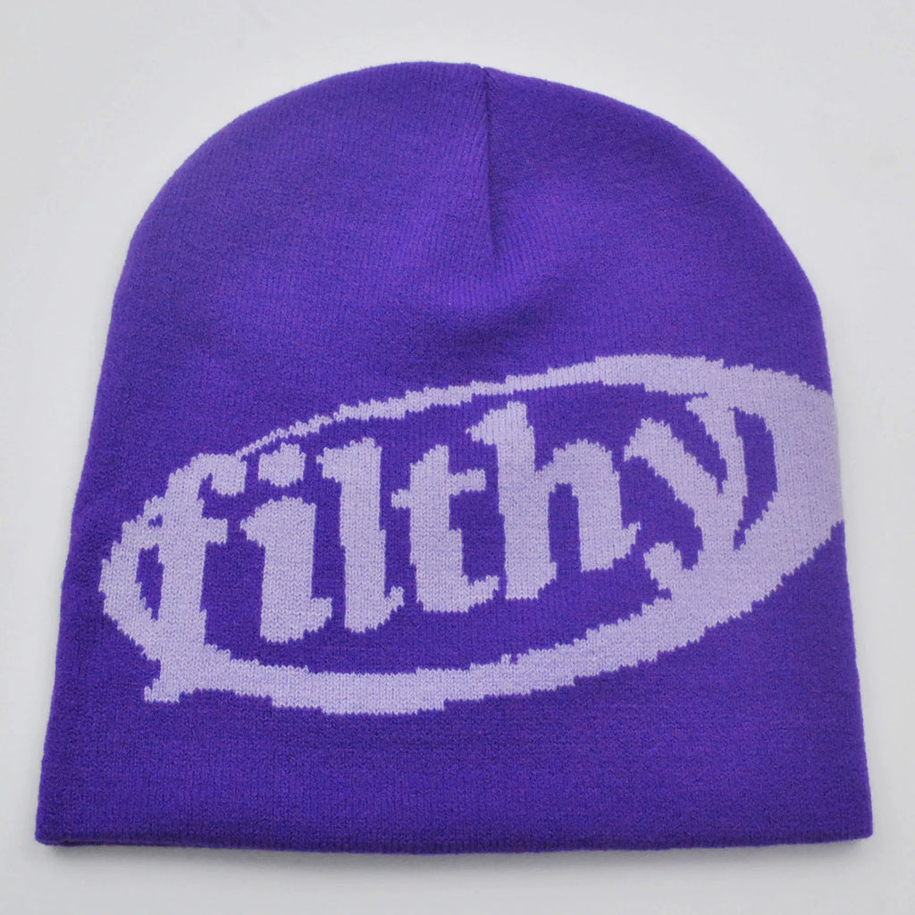 Filthy Woolen Knitted Beanie Hat