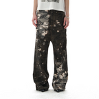 noEmosen Dissolved Camouflage Drop Crotch Canvas Pants