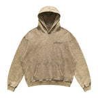 BOMBA STUDIO Letter Print Washed Oversize Hoodie