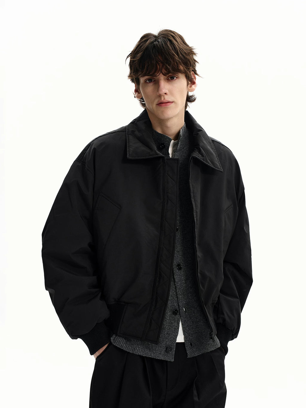 ISIETS Retro Short Down Jacket