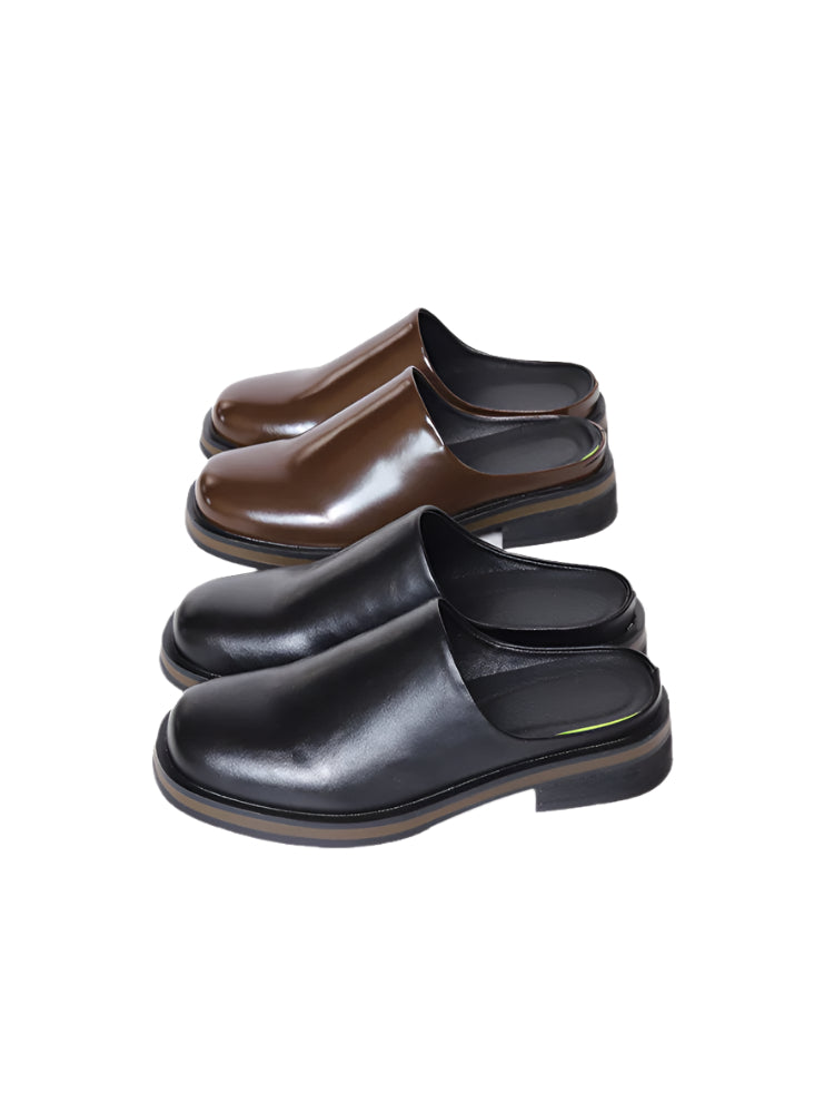 SHENLV STUDIO Leather Clogs
