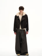 MaxDstr Horn Buckle Mountain Wool Coat