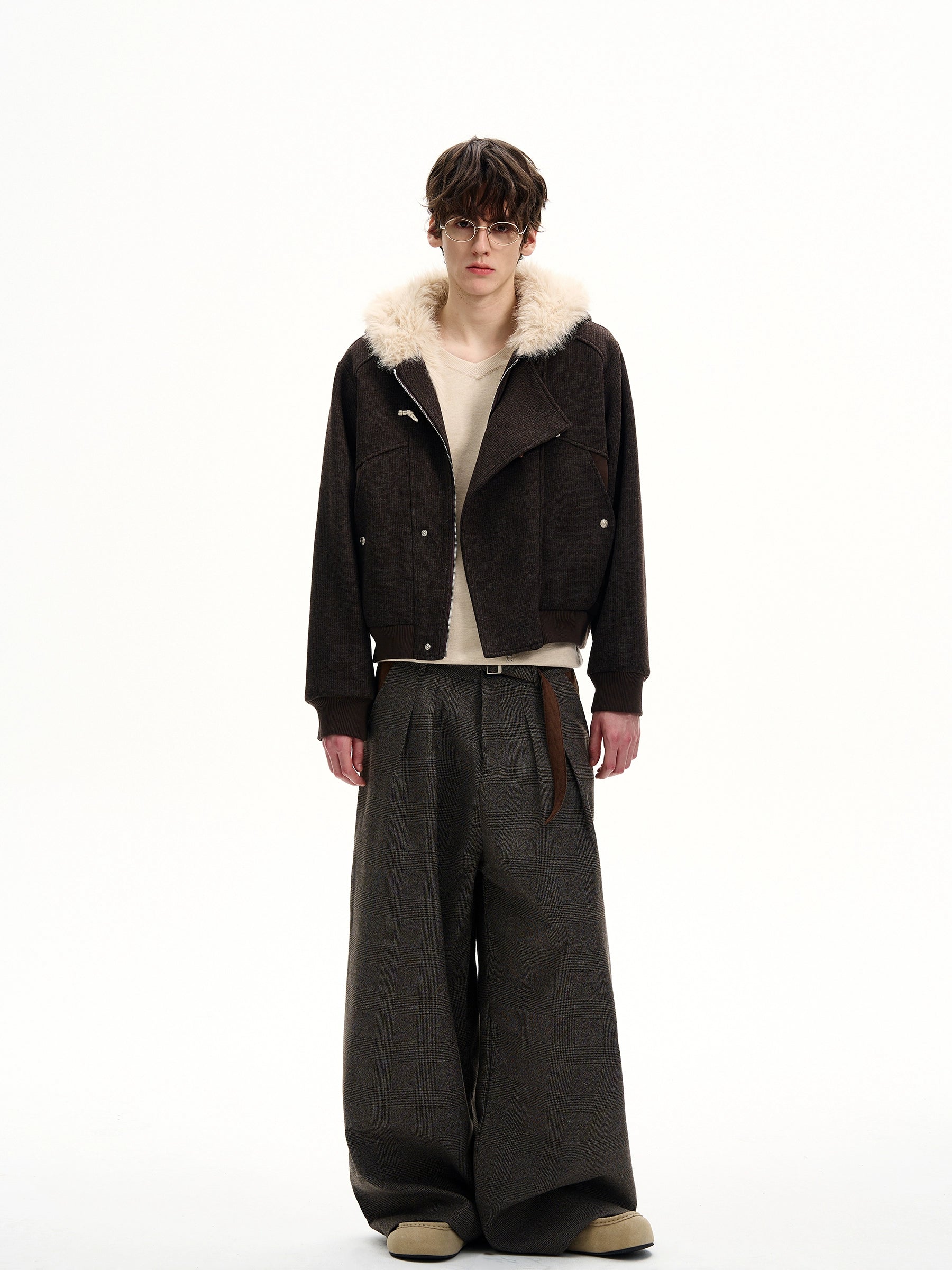 MaxDstr Horn Buckle Mountain Wool Coat