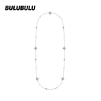 BULUBULU Shaoguang Stacked Pearl Long Necklace