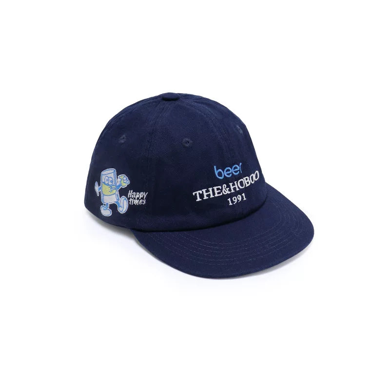 SONDER SHOP Happy Time Cartoon Peaked Cap
