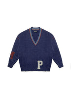 MASONPRINCE Letters Knit Sweater