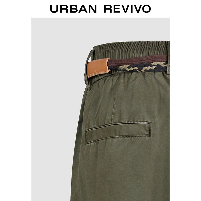Urban Revivo Men's Workwear Pocket Wide Leg Pants