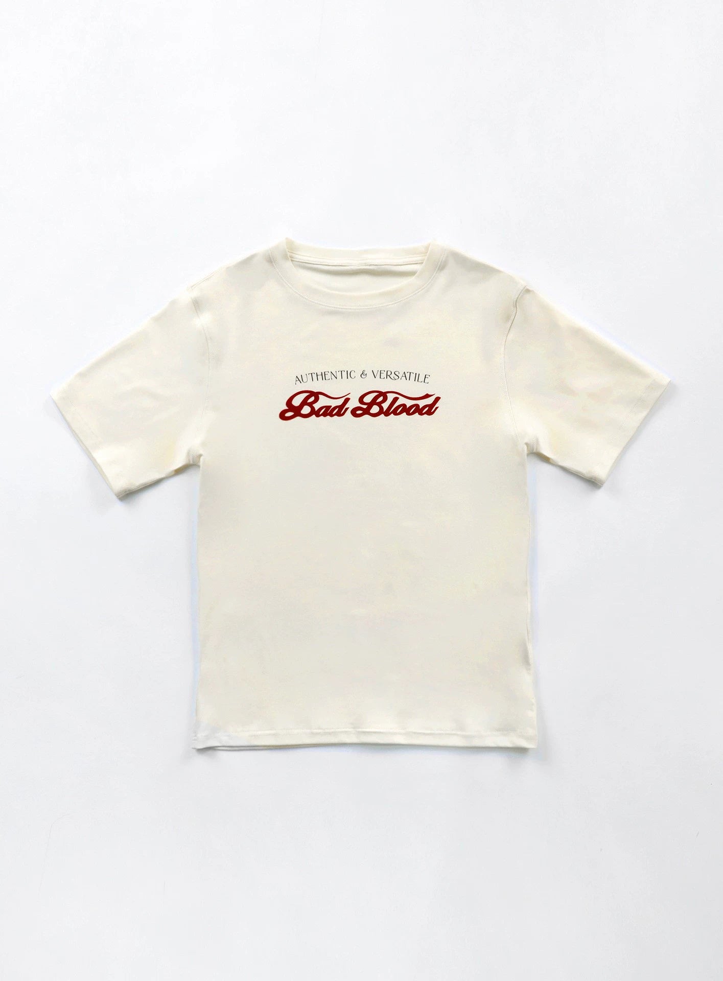 BADBLOOD Retro Print Slim Short Sleeve Tee