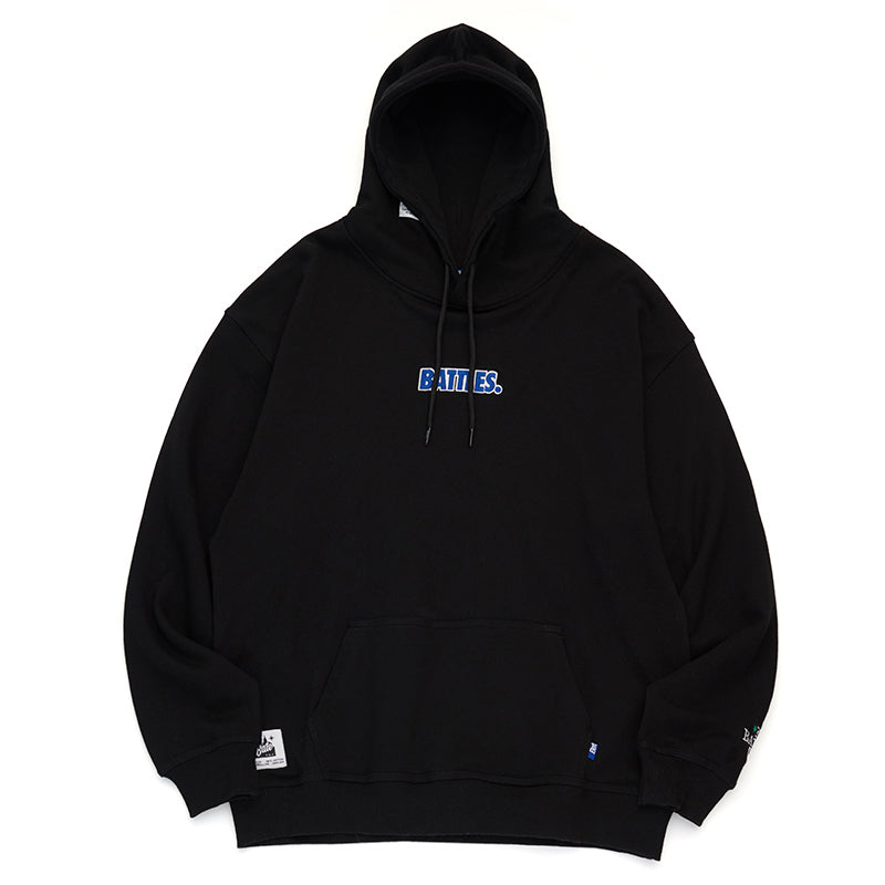 Battles Embroidered Cotton Terry Hooded Sweater